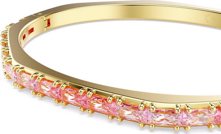 Produktbild Swarovski Matrix Armreif Baguette Schliff Rosa Gold (18.50 cm, Swarovski Metall)