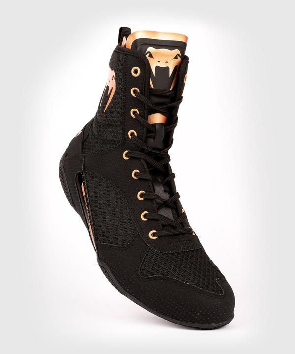 Actual product image Venum Elite Boxing Shoes – Black/Bronze - 43 (US 10) (43)