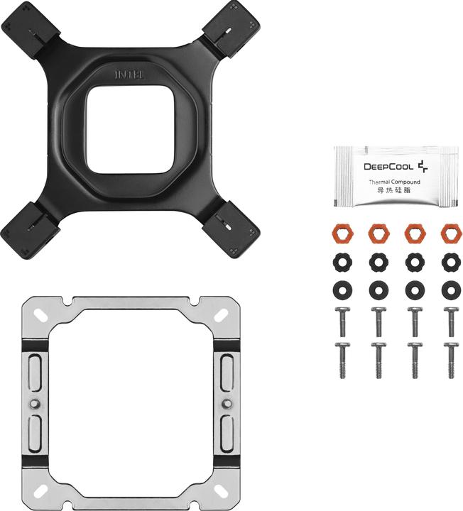 Actual product image Deepcool AK500S DIGITAL WH (158 mm)