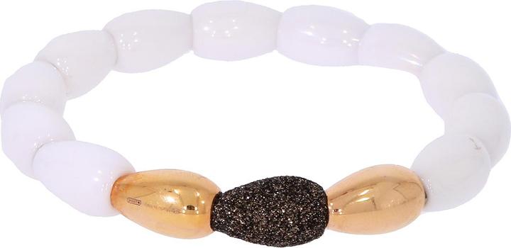 Pesavento Armband rosè Keramik weiss WLUXB086 (5.50 cm, 925 Sterling Silber)