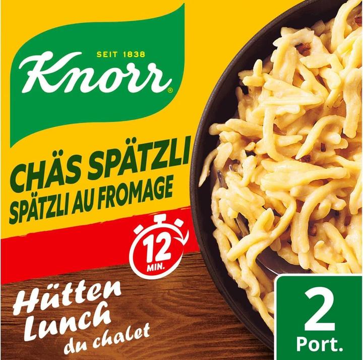Immagine prodotto Knorr Hütten Pranzo dello chalet Chäs Spätzli (180 g)