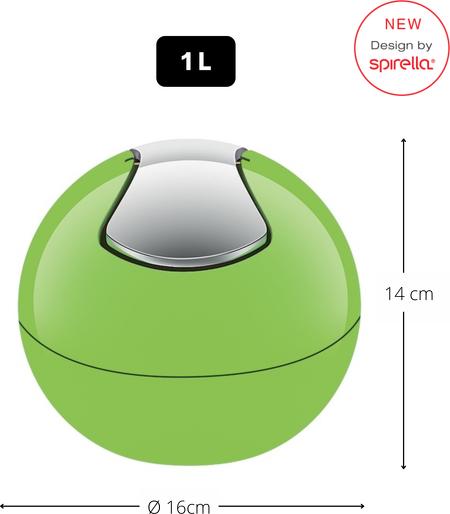 Actual product image spirella Bowl table waste bin (1 l)