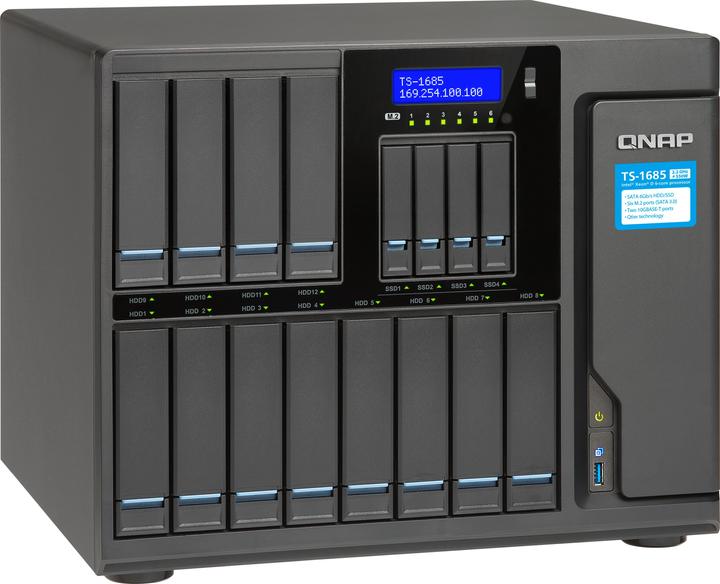 Produktbild QNAP TS-1685-D1521-8G 16BAY 2.4GHZQ (0 TB)