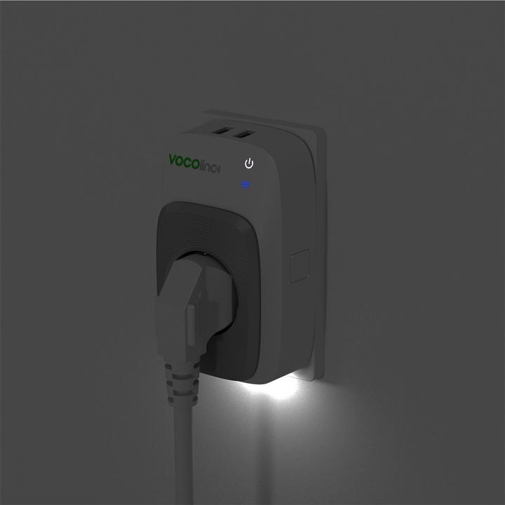 Actual product image Vocolinc Smart Adapter PM5 power socket USB night light