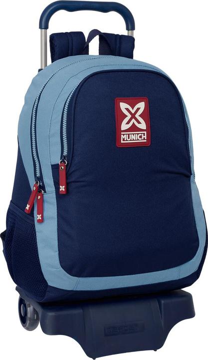 MunichSport Schulrucksack mit Rädern Munich Royal Blau 32 x 44 x 16 cm