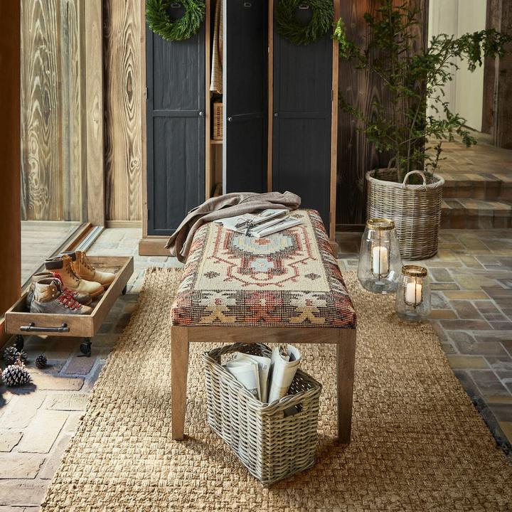 Image du produit Loberon Banc Kadiran marron/beige (122 cm)