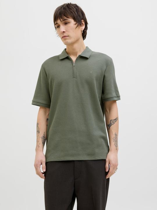 Actual product image Jack & Jones Jjeaustin Zip Polo Ss Noos (S)