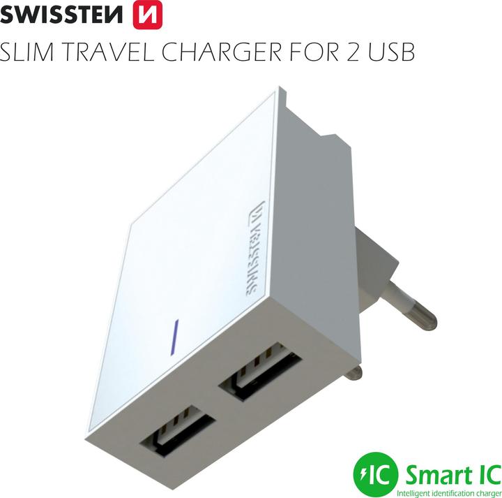 Immagine prodotto Swissten Caricabatterie da viaggio Smart IC (15 W)
