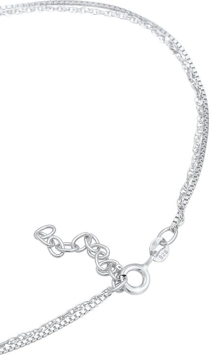 Image du produit Elli Bijoux de pied Chaîne à maillons Basic Layer 925 argent (Argent sterling 925, 25 cm)