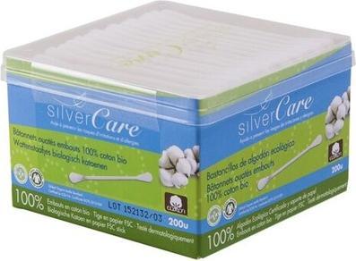 Produktbild Silver Care Wattestäbchen aus BIO-Baumwolle - 200 Stück - Silvercare
