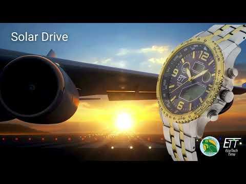 Produktbild ETT EGT-11576-31M Herrenuhr Solar Titan Funkuhr 43mm 10ATM (Chronograph, Funkuhr, 43 mm)