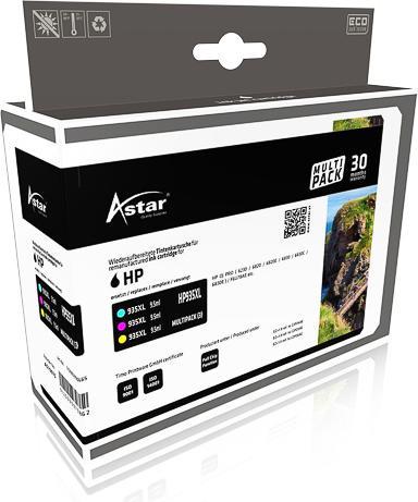 Actual product image Astar AS70075 HP OJ PRO 6230 TINTE (3) F6U78AE / HP935XL 3x825pages high cap.