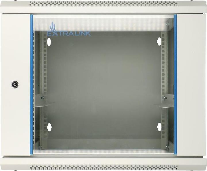 Actual product image Extralink 9U 600X600 AZH WALL-MOUNTED RACK CABINET SWING TYPE GRAY Wall-mounted rack Grey (9 RU, 19 inch rack)