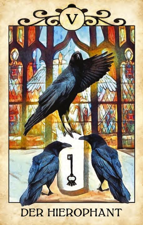 Actual product image Raben Tarot (German, MJ Cullinane, 2019)