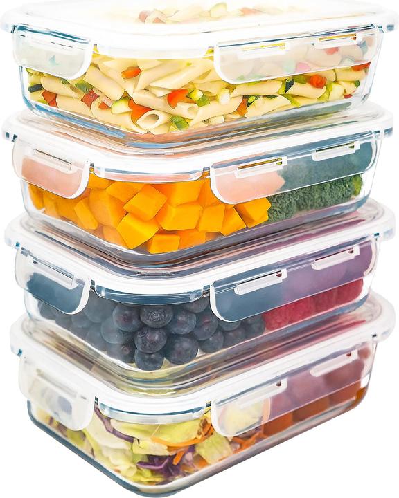 Actual product image LG Luxury & Grace Food Storage Boxes White - Without Steam Hole (x4) (1.50 l)