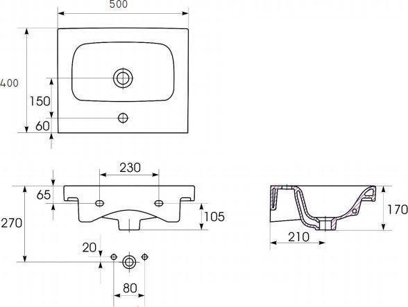 Produktbild Cersanit Moduo (397 mm, 494 mm)