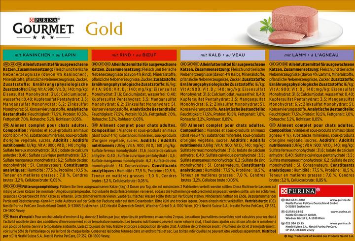 Actual product image Gourmet Fine pâté (Adult, 24 pcs., 2040 g)
