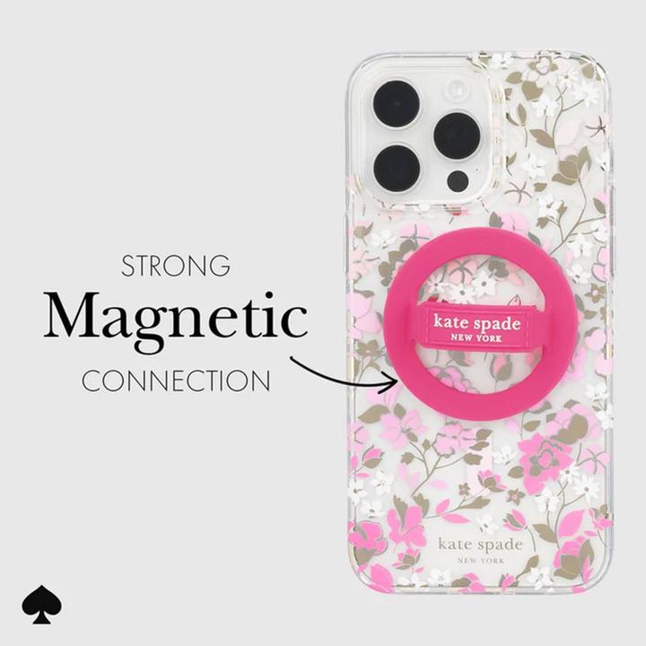 Immagine prodotto Kate Spade Magnetischer Schlaufengriff – MagSafe Fingergriff (Pom Pom Pink)