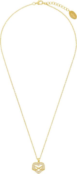 Image du produit S.Oliver Collier pour femme, argent 925 Sterling, zirconium synth. | Infinity/Love (Argent 925)
