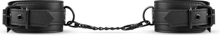 Actual product image Magic Silk Faux Leather Handcuffs - Black