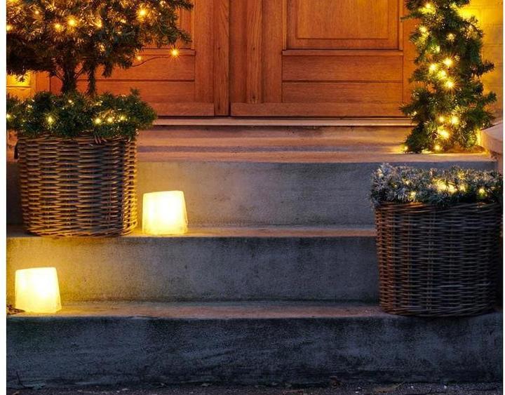 Image du produit Sirius Couronne de Noël LED verte enneigée