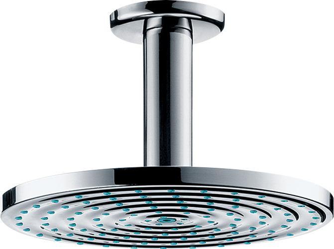 Actual product image hansgrohe HG overhead shower RAINDANCE S 180 AIR 1jet DN 15, with ceiling connection 100mm chrome (1 Beam types, 19 l/min)