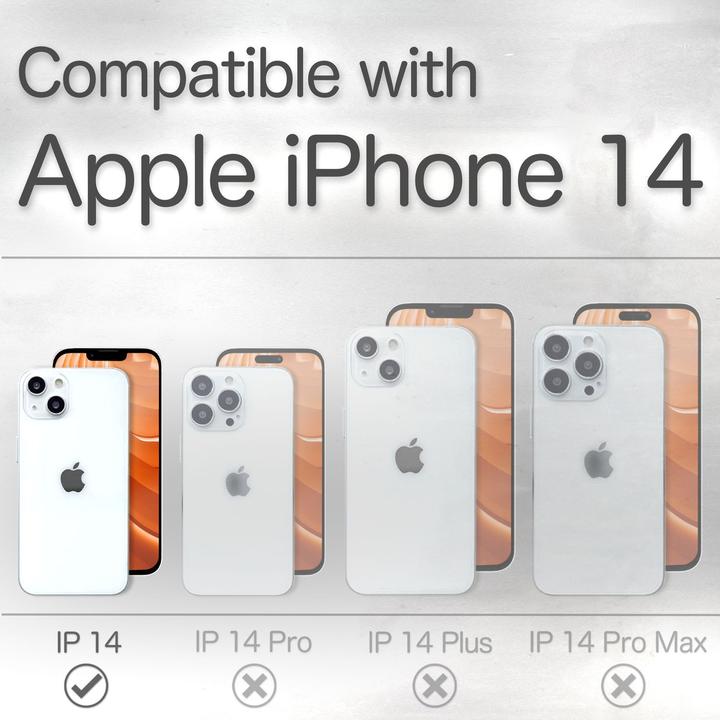 Produktbild Nalia Echt-Leder Flipcase (Apple iPhone 14)