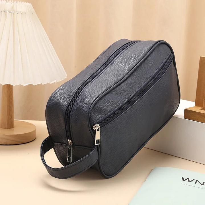 Only-Bags.Store Reise-Kosmetiktasche PU-Leder grosse Kapazität Reissverschluss Make-up Taschen Portable Travel