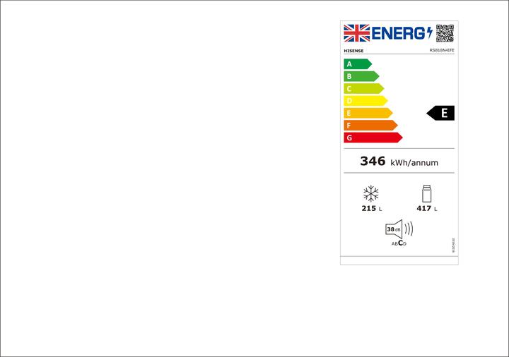 Energy Label Hisense RS818N4IFE (632 l)