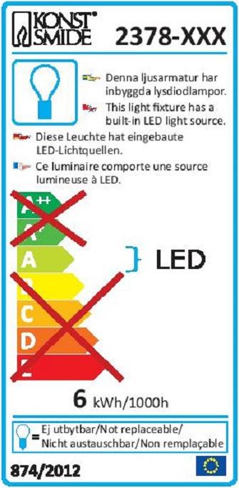 Energie-Label Konstsmide Biergartenkette (14.50 m)