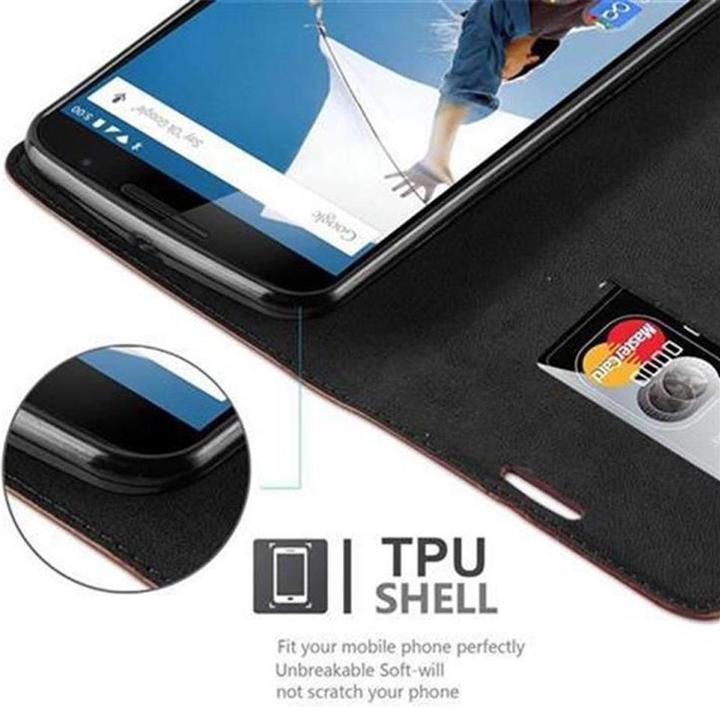 Actual product image Cadorabo Book Invisible Magnet Cover (Motorola Nexus 6)