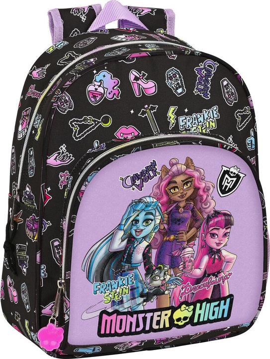 Produktbild Monster High Schulrucksack Creep Schwarz 28 x 34 x 10 cm