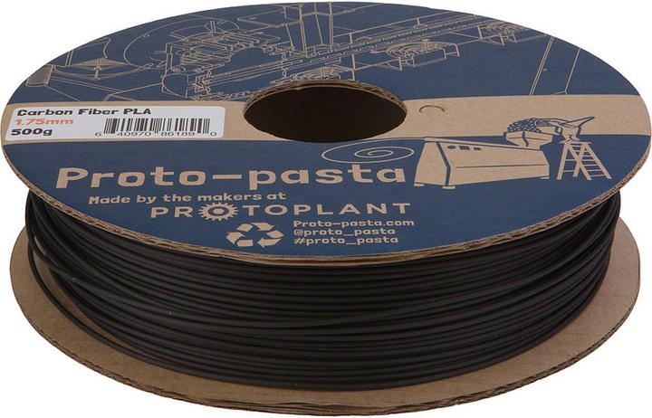 Image du produit Proto-pasta PLA avec fibre de carbone (PLA, Carbone, 1.75 mm, 500 g, Gris)