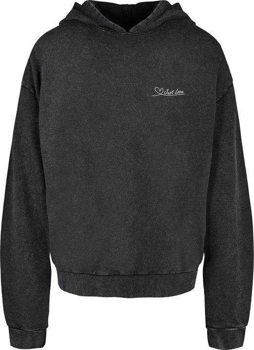 Merchcode Just love Acid Washed Oversized Hoody - 187713