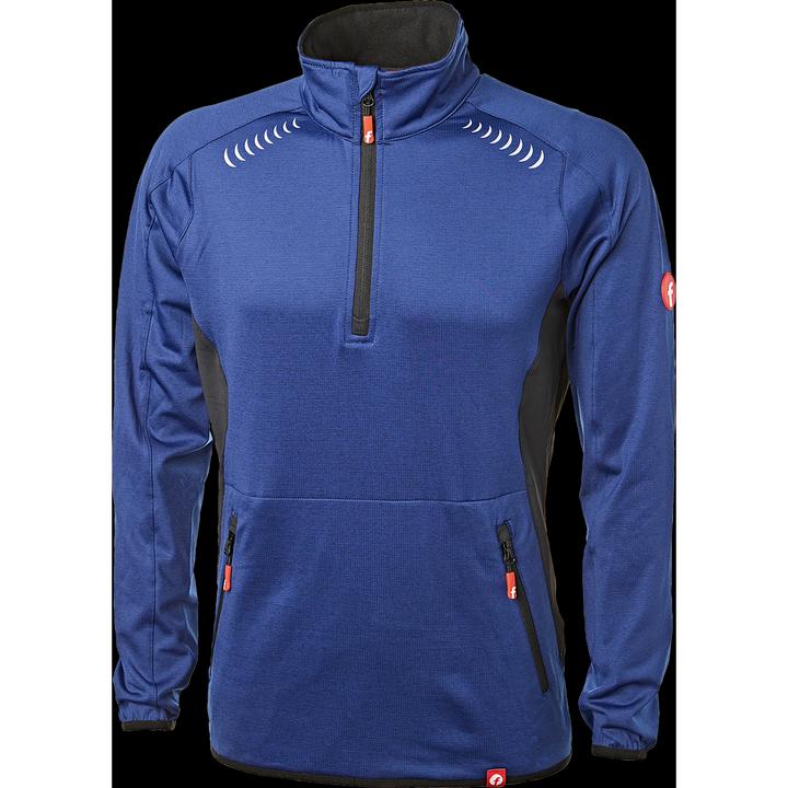 Produktbild Magni Tech-Fleecepullover kornblau/schwarz meliert Gr. S Fortis Elements (S)