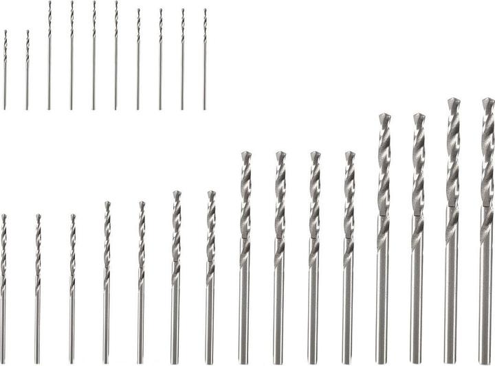 Produktbild Stahlwerk HSS Mini Bohrer Set 25 Teile 0,5-3,0 mm Mikro Metallbohrer (0,5-3,0 mm)