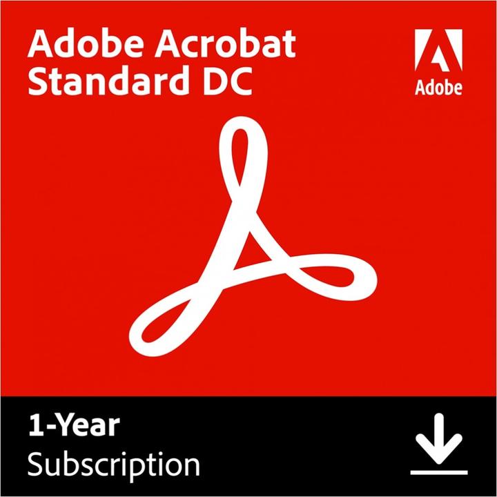 Adobe Acrobat Standard DC (1 Utilisateur, 12 mois)