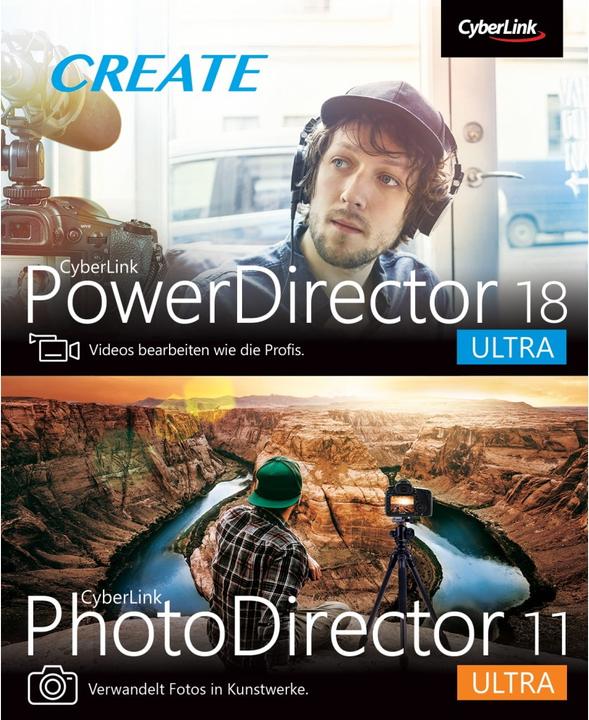CyberLink PowerDirector 18 Ultra und PhotoDirector 11 Ultra Duo (1 User, unbegrenzt)