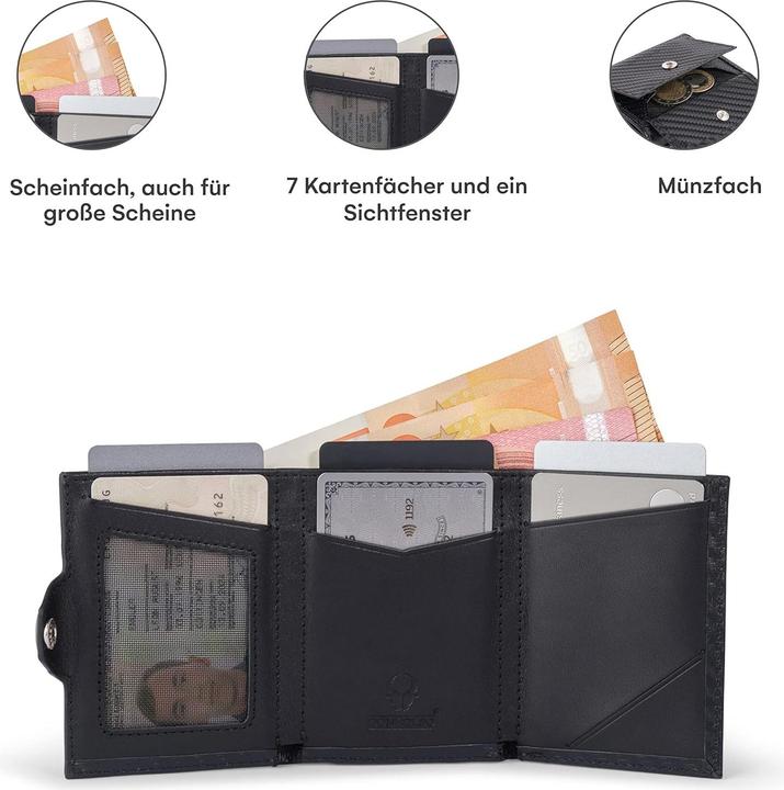 Image du produit Donbolso Slim Wallet mit Münzfach und RFID Schutz