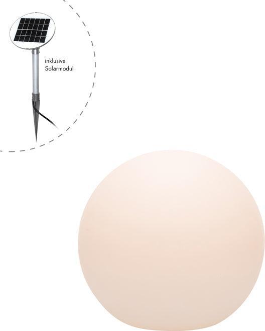 Productafbeelding 8 seasons design SOLAR Lichtgevende Bol Decoratie Lamp 50 cm, Wit (410 lm, IP44)