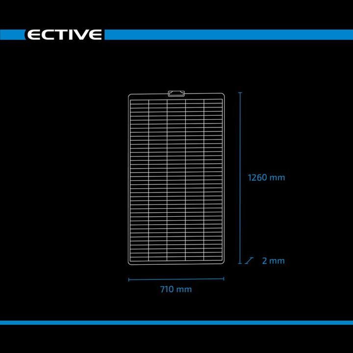 Actual product image Ective Shingle Solar Panel Flexible 12V 180W Flexible Solar Panel Solar PV Module (180 W, 4.50 kg)