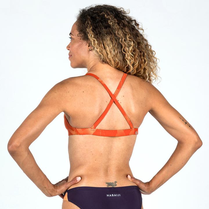 Produktbild Nabaiji Sportbikini Oberteil Damen ultrachlorresistent - Jana Ice orange (38)
