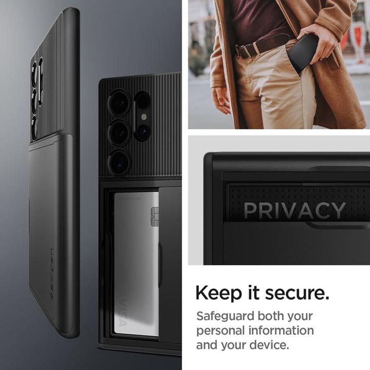 Actual product image Spigen Slim Armor CS S928 czarny/black ACS07306 (Samsung Galaxy S24 Ultra)