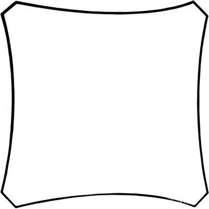 Actual product image Perel Solar sail water permeable (360 x 360 cm)