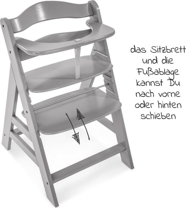 Produktbild Hauck Hochstühle Hochstuhl Alpha Plus Grey - im Sparset inkl. (Hochstuhl)