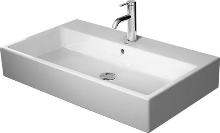 Duravit Waschtisch VERO AIR m ÜL HLB geschli 800x470mm o HL weiss (470 mm, 800 mm)