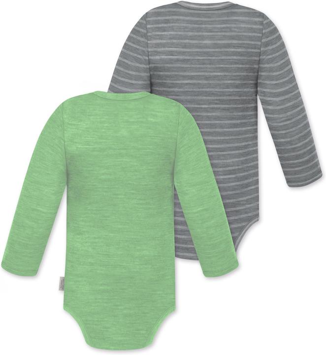 Produktbild Normani 2er Pack Baby Merino Langarmbody „Tuai" - 9401 (86)