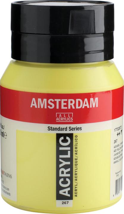 Immagine prodotto Talens Bottiglia acrilica Amsterdam serie standard 500 ml, giallo zircone (Giallo limone, 500 ml)