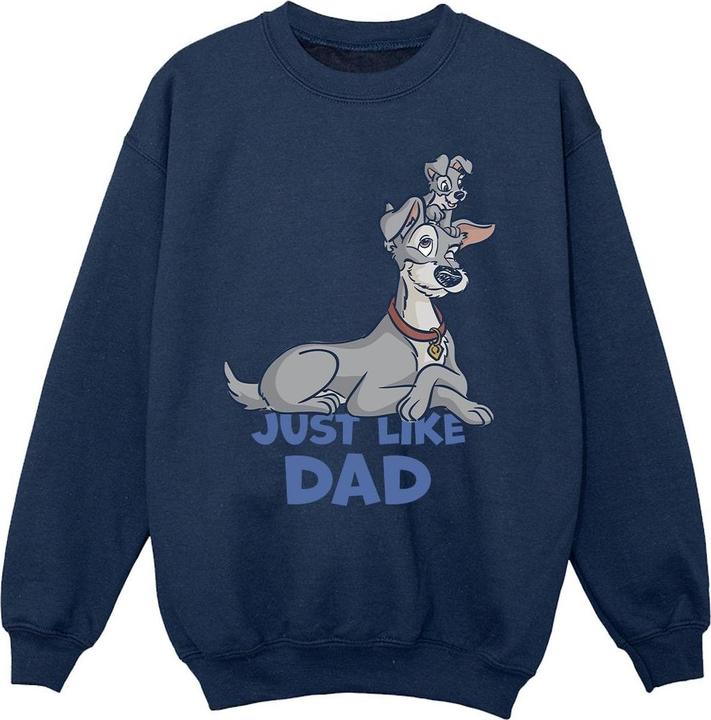 Produktbild Disney Lady And The Tramp Just Like Dad Sweatshirt Mädchen (140, 146)