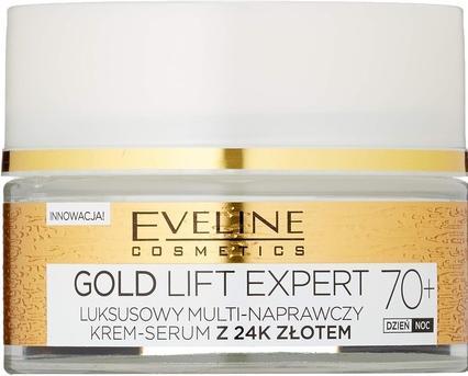 Immagine prodotto Eveline Gold Lift Expert 70+ Siero Crema Multi Riparatore Giorno e Notte 50ml (50 ml)